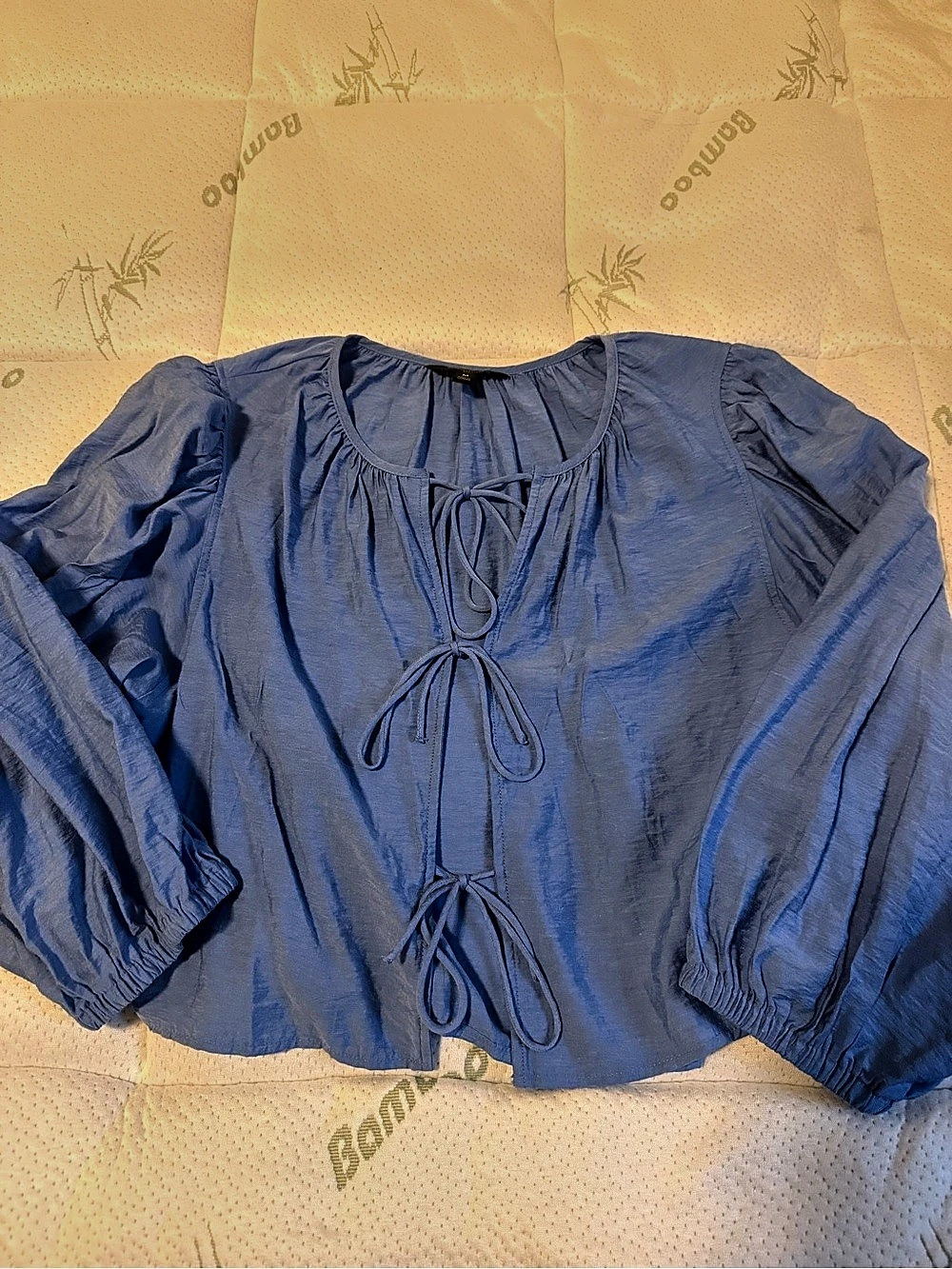 Banana Republic Blue Blouse Size Medium Like New